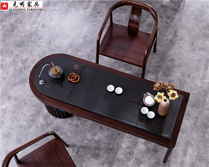 一盞清茶寧靜禪意，實木家具打造優(yōu)質(zhì)茶室空間